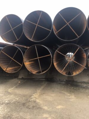 Ends of SAWL X65 line Pipe in Houston Texas