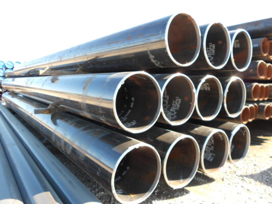 Stack of X65 pipe produced by JFE Japan