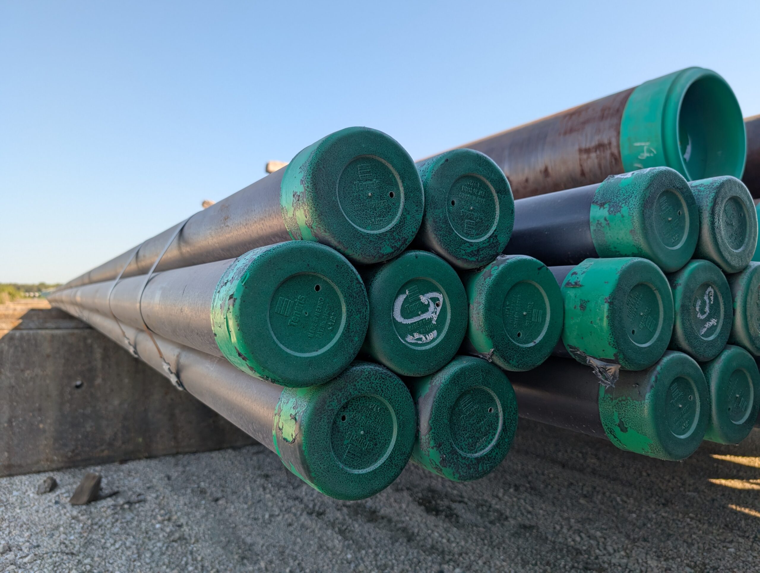 bundle of small OD Carbon Steel X65 pipe from Tenaris