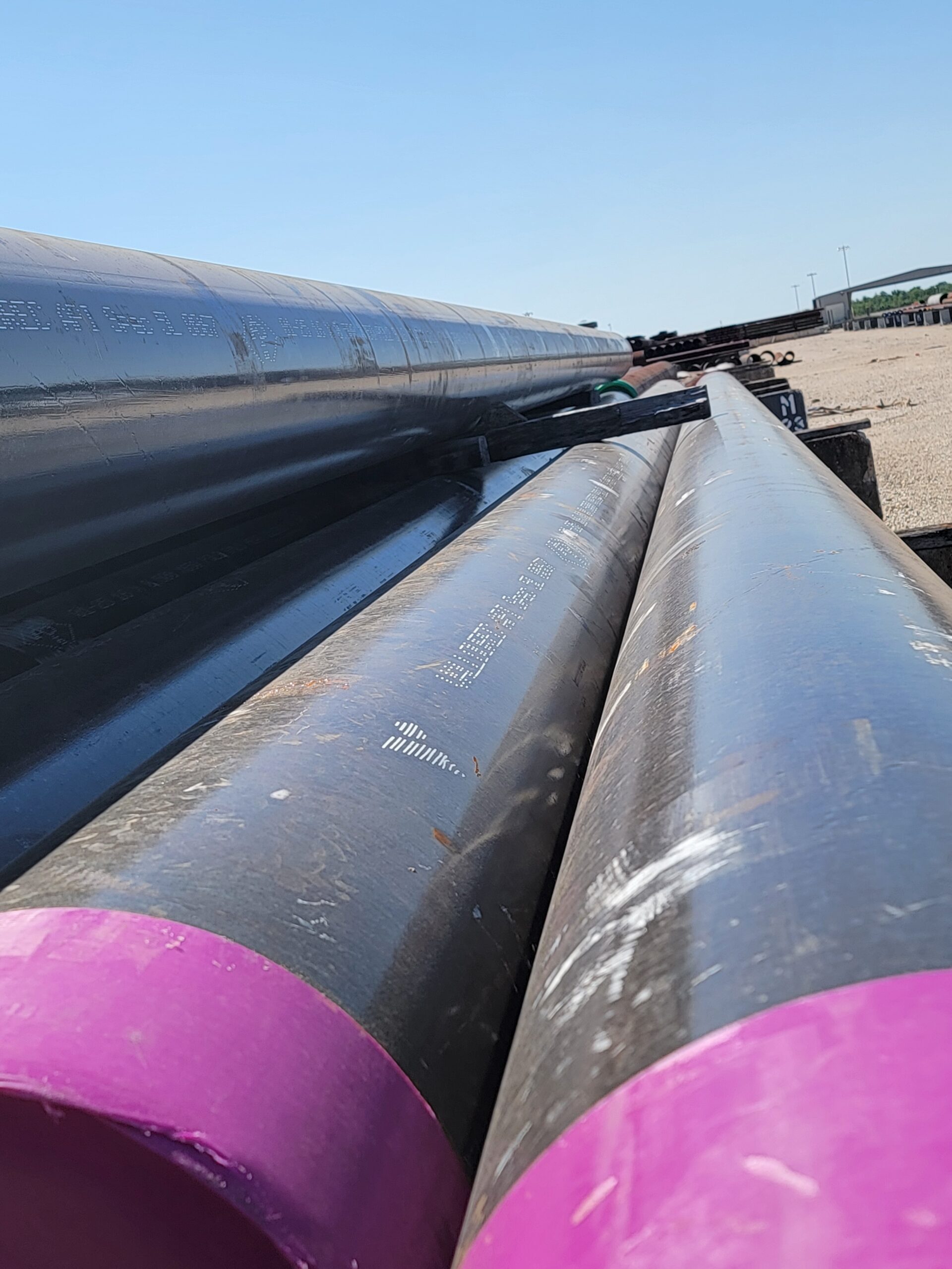 Seamless Vallourec Pipe in our Houston, TX yard.