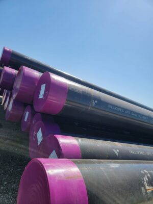 Vallourec API5L X65 Pipe with purple caps